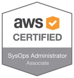 AWS Certified SysOps Administrator – Associate badge