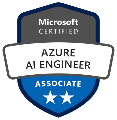 Microsoft Certified: Azure AI Engineer Associate badge