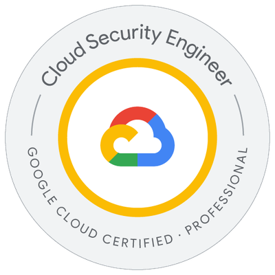 Google Cloud Certified Professional Cloud Security Engineer badge